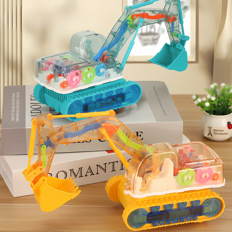 Toddler Musical Light-Up Excavator Digger Toy