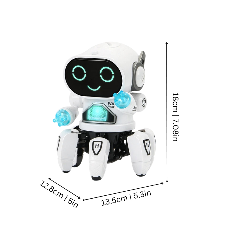 Electric Musical Light-Up Dancing Robot Toy