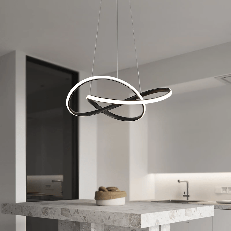 Modern Twisted LED Pendant Light