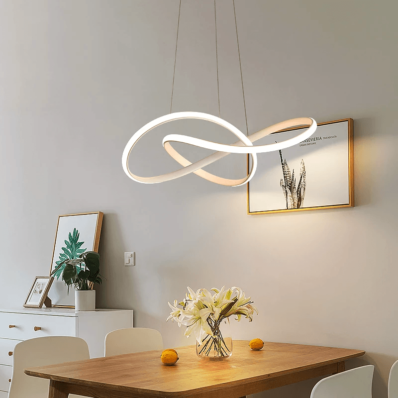 Modern Twisted LED Pendant Light