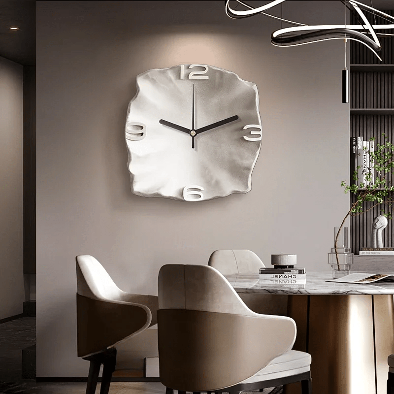Organic Modern 3D Relief Sandstone Wall Clock