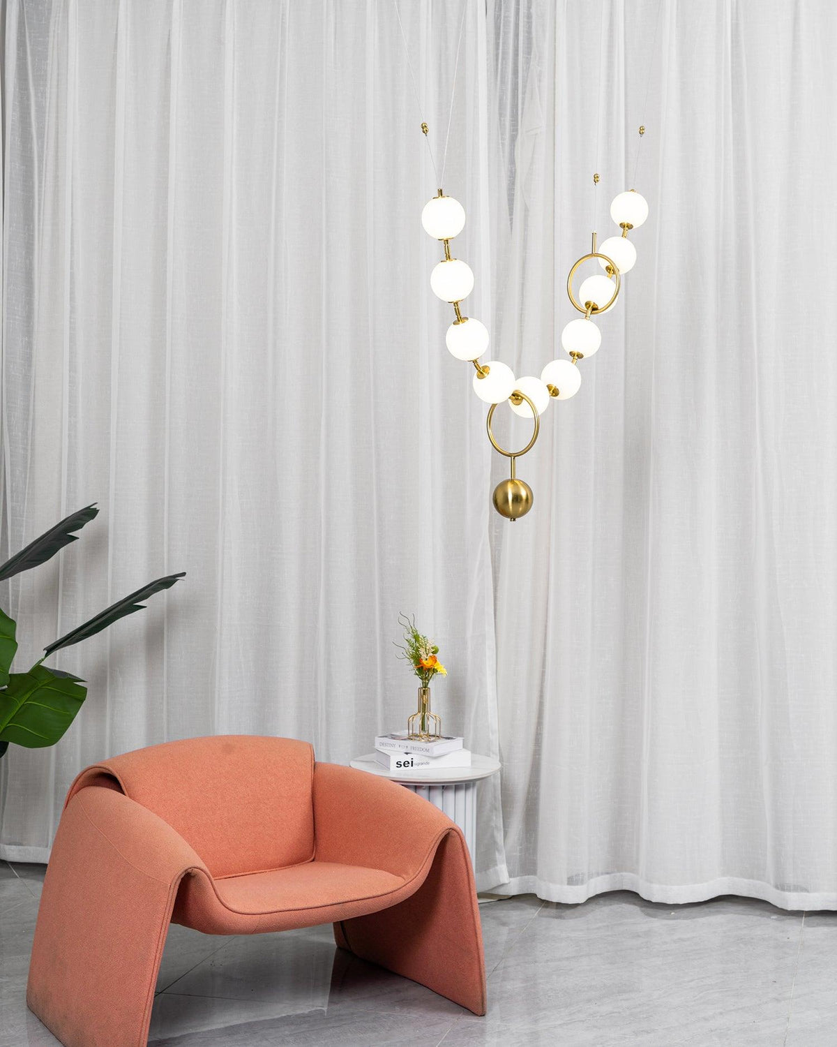 Glam Glass Bubble Cluster Pendant Light