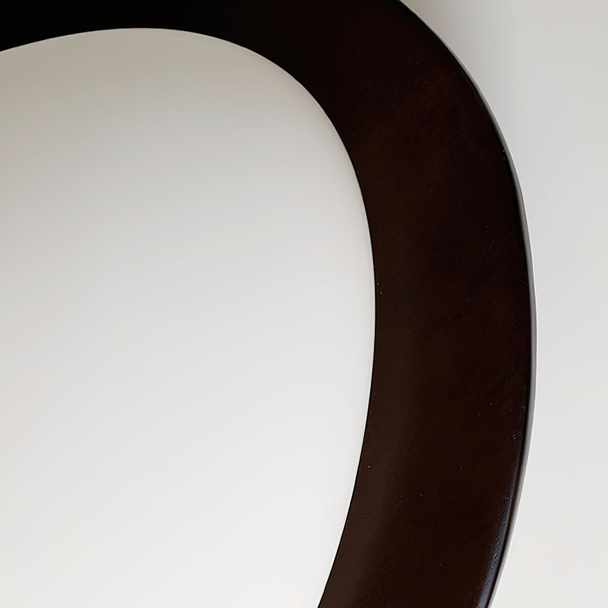 Minimalist Wood Oval Ceiling Light