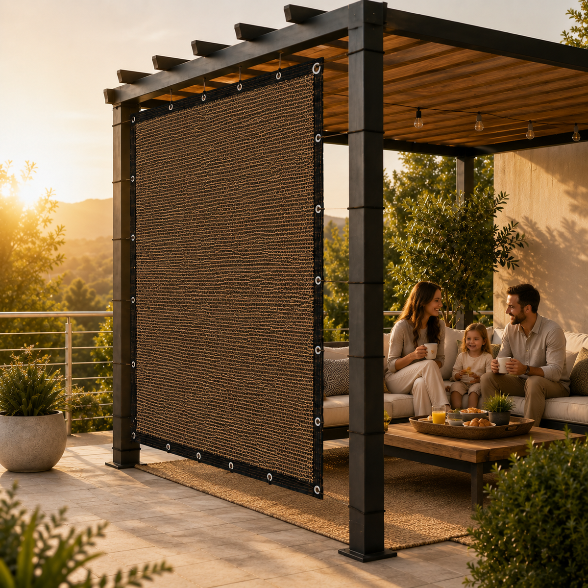 Water-Resistant Pergola Privacy Shade Panel