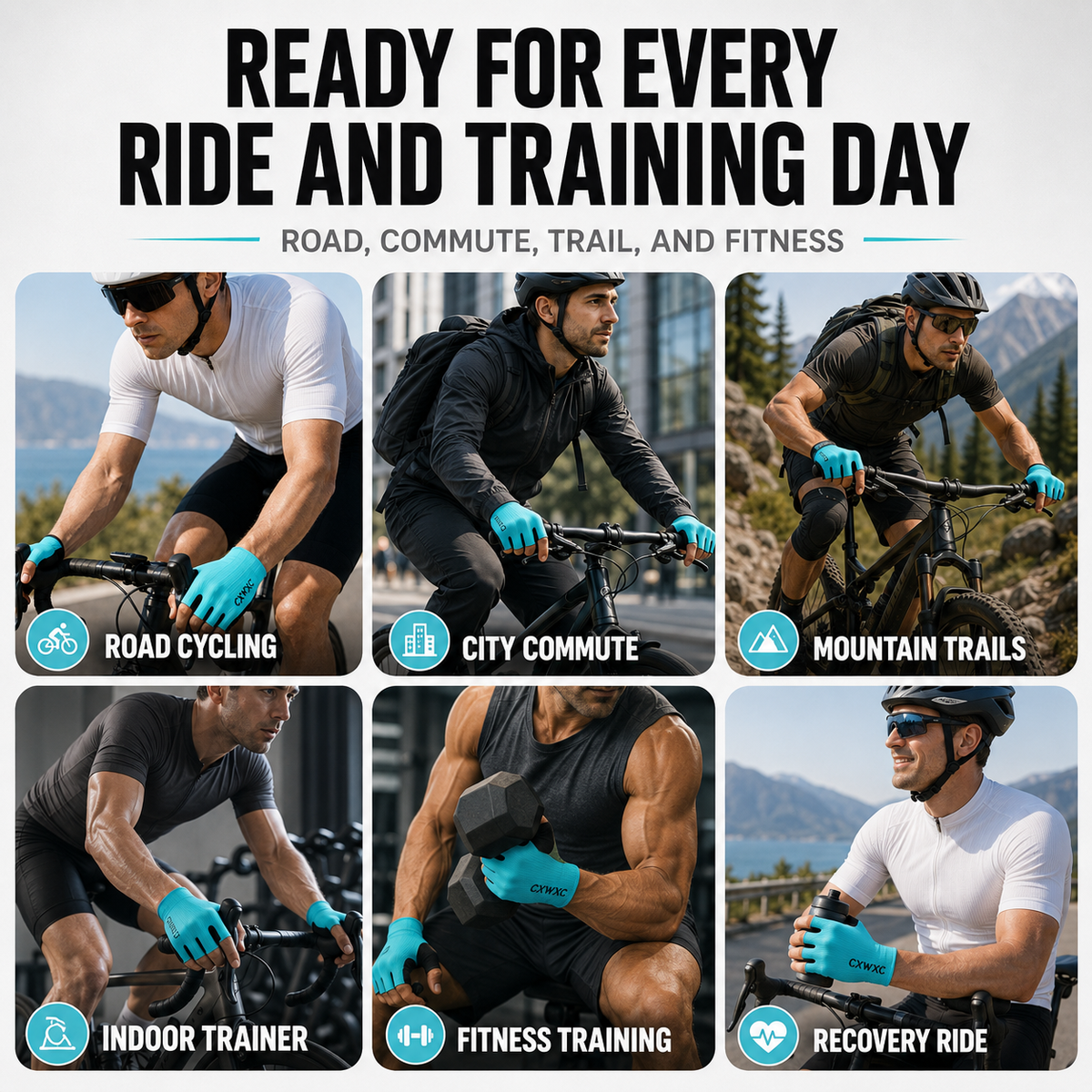 Breathable Half Finger Cycling Gloves