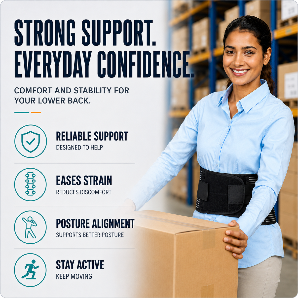 Adjustable Lumbar Support Belt