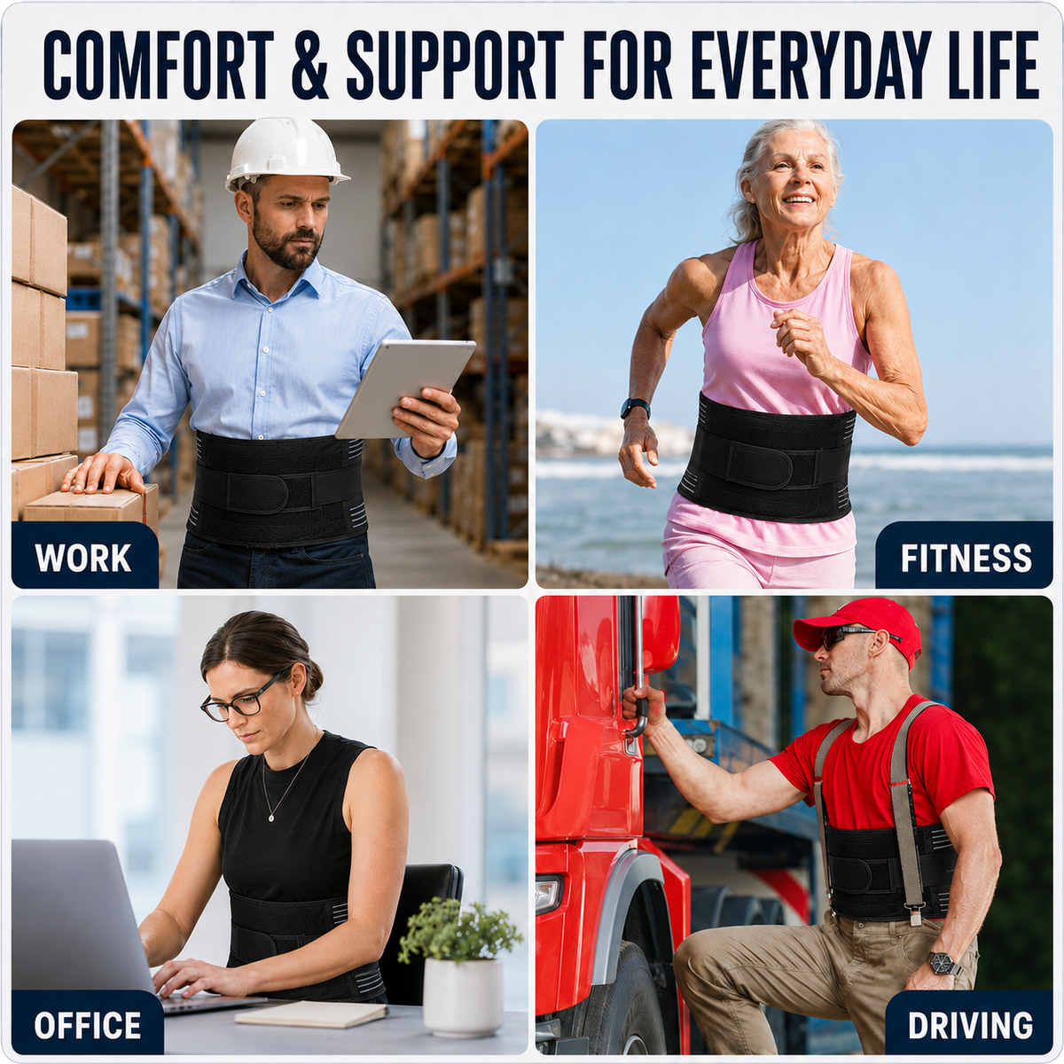 Adjustable Lumbar Support Belt