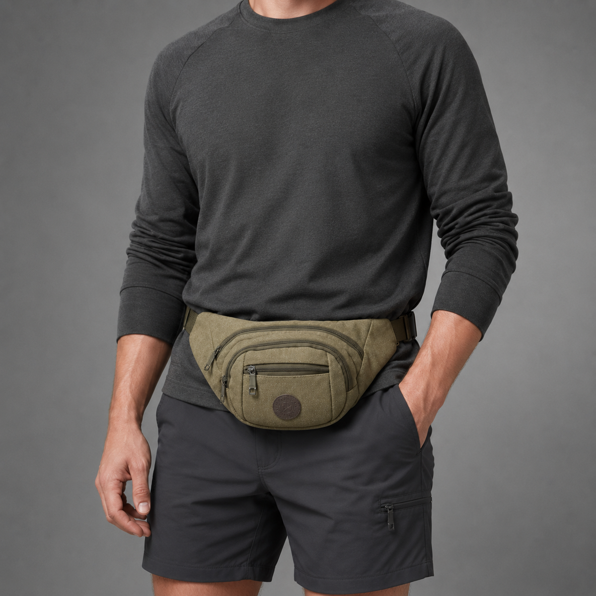 Lightweight Water Resistant Canvas Waist Pack