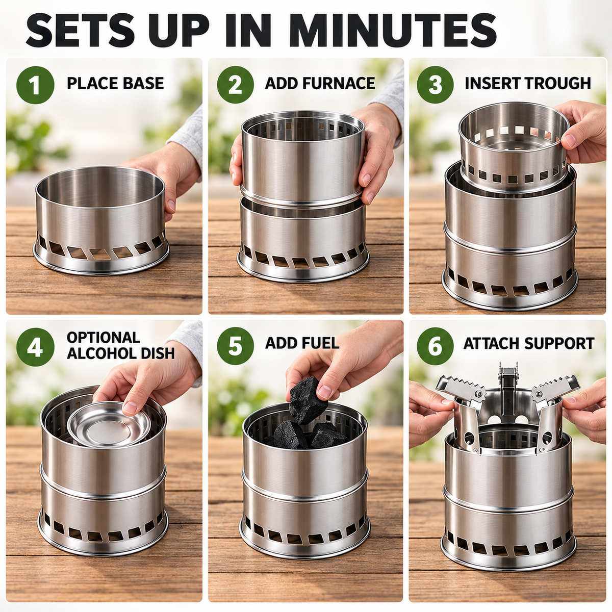 Portable Wood Burning Camp Stove