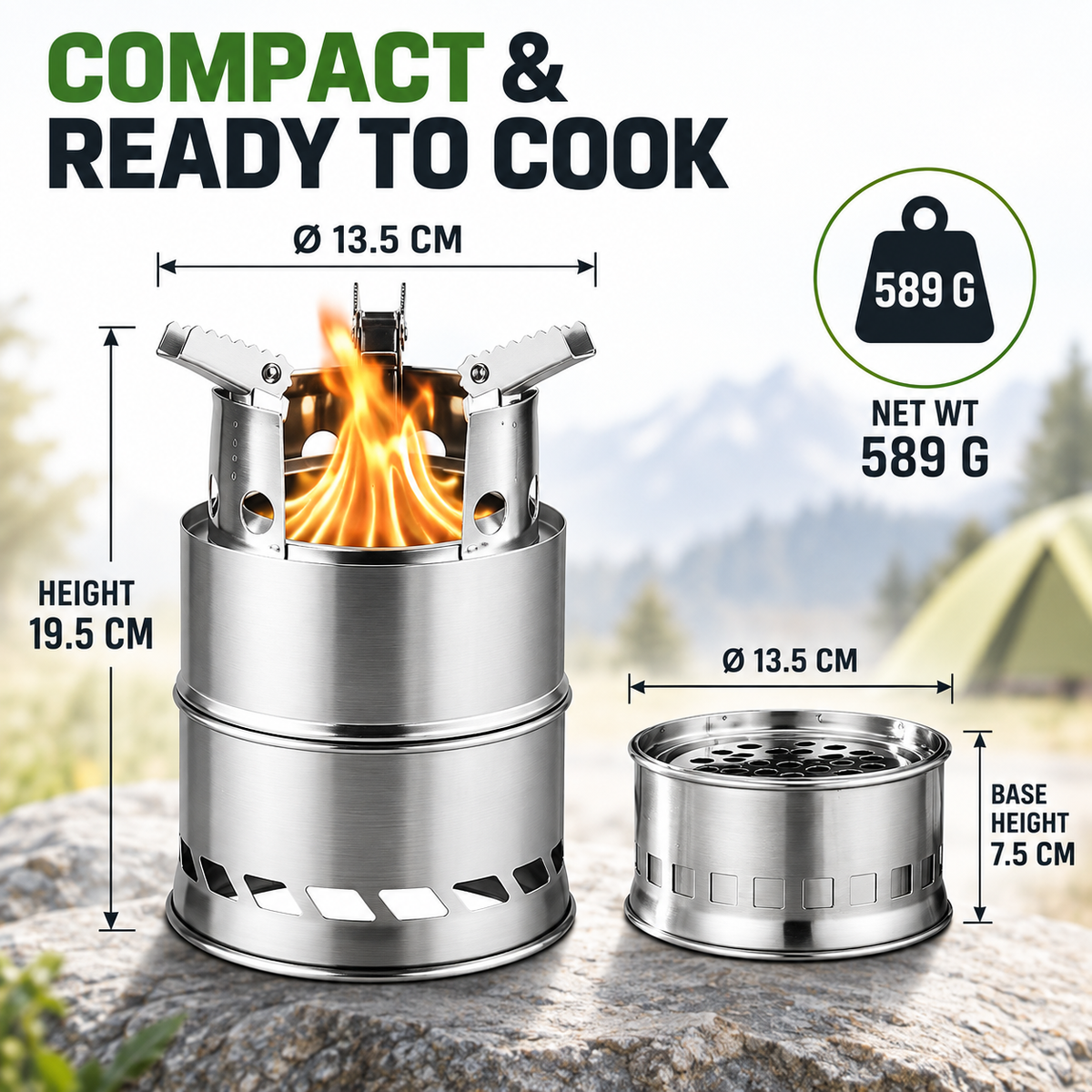 Portable Wood Burning Camp Stove