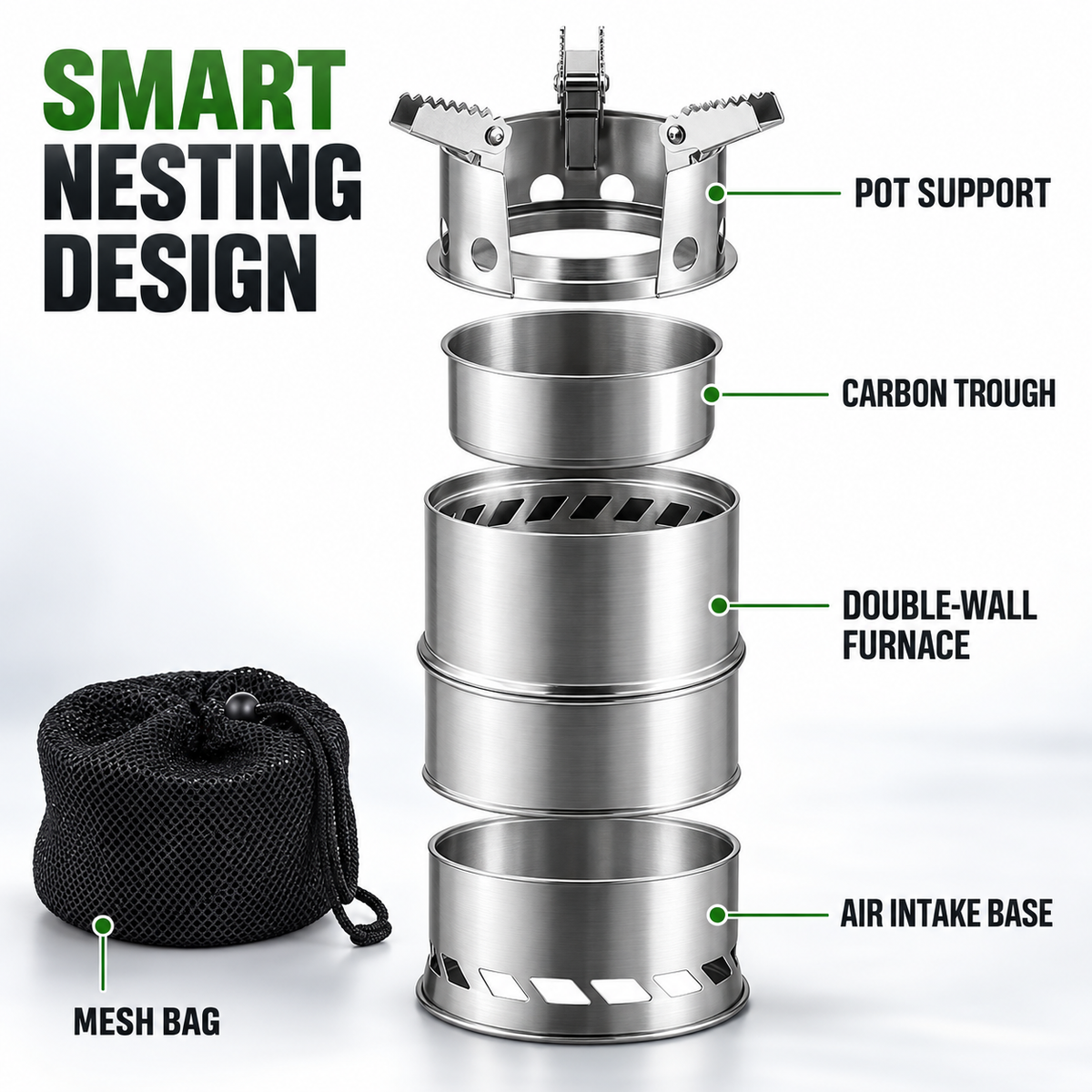 Portable Wood Burning Camp Stove