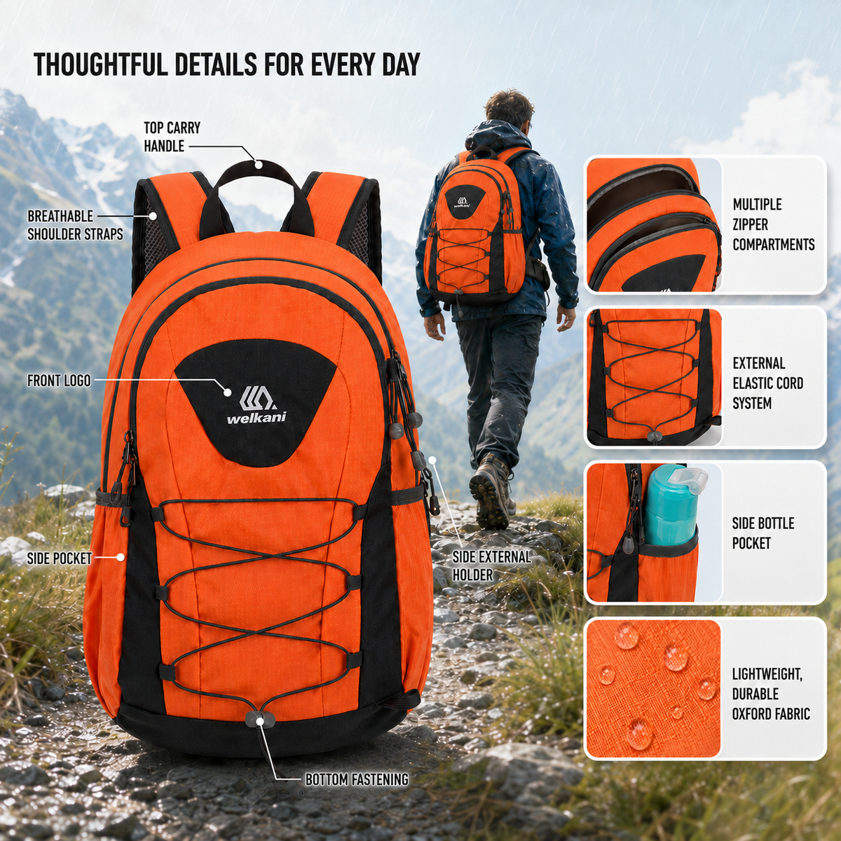 Packable Ultralight Hiking Daypack