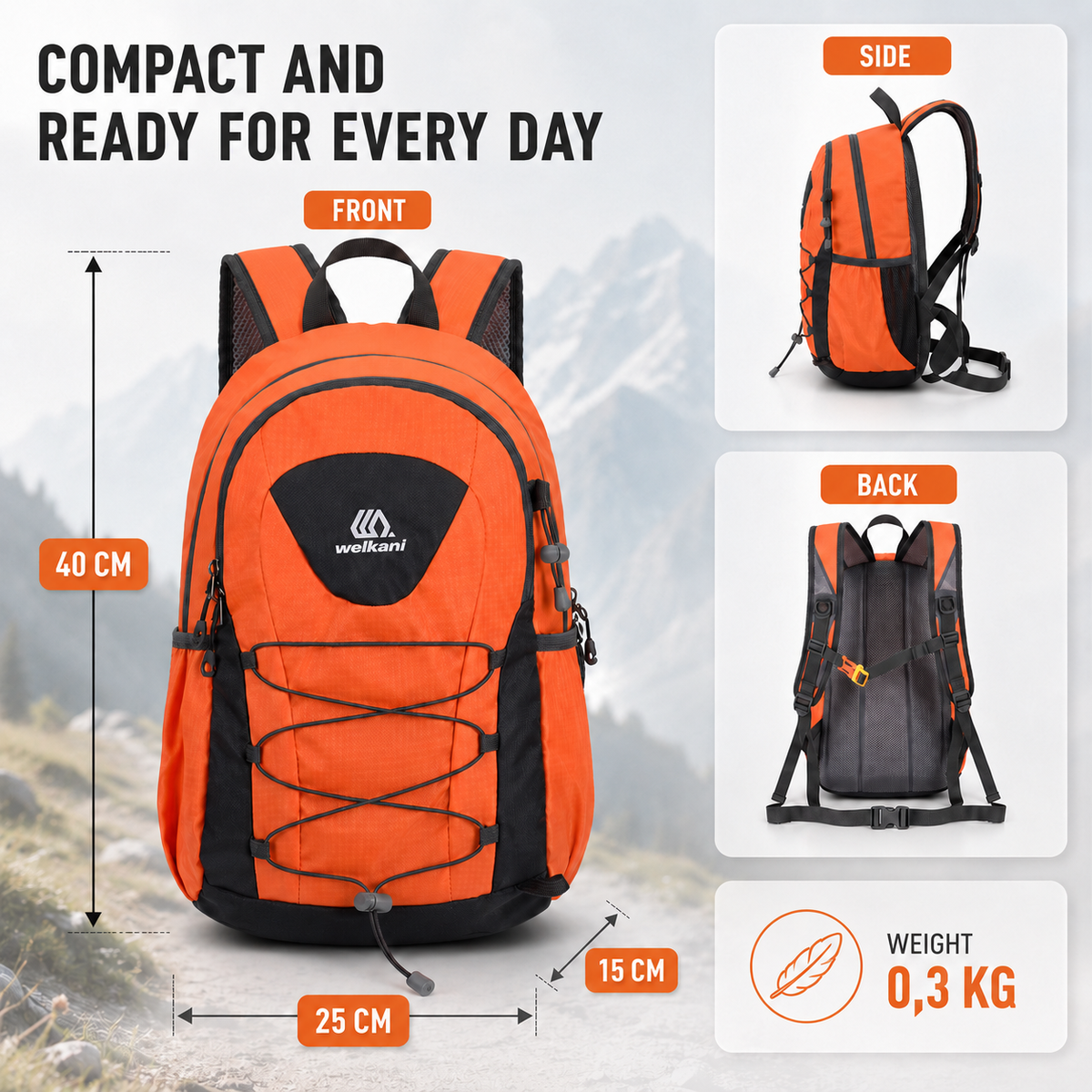 Packable Ultralight Hiking Daypack
