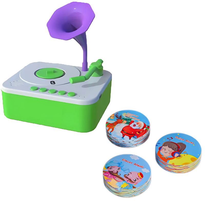 Kids Gramophone Story And Music Card Player