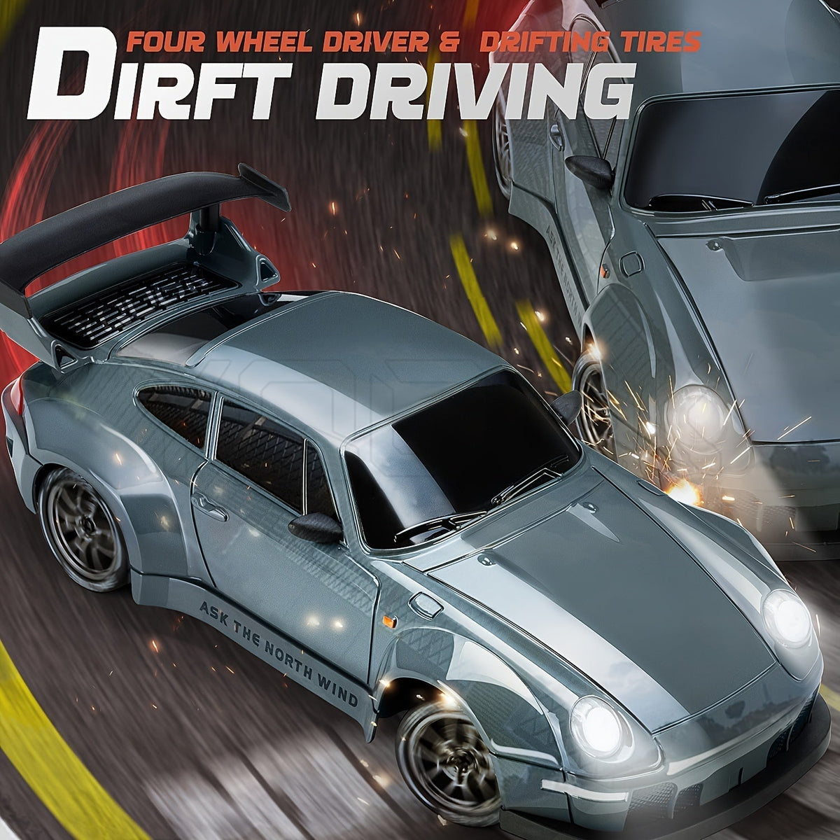 Kids Rechargeable Remote Control 4WD Drift Car