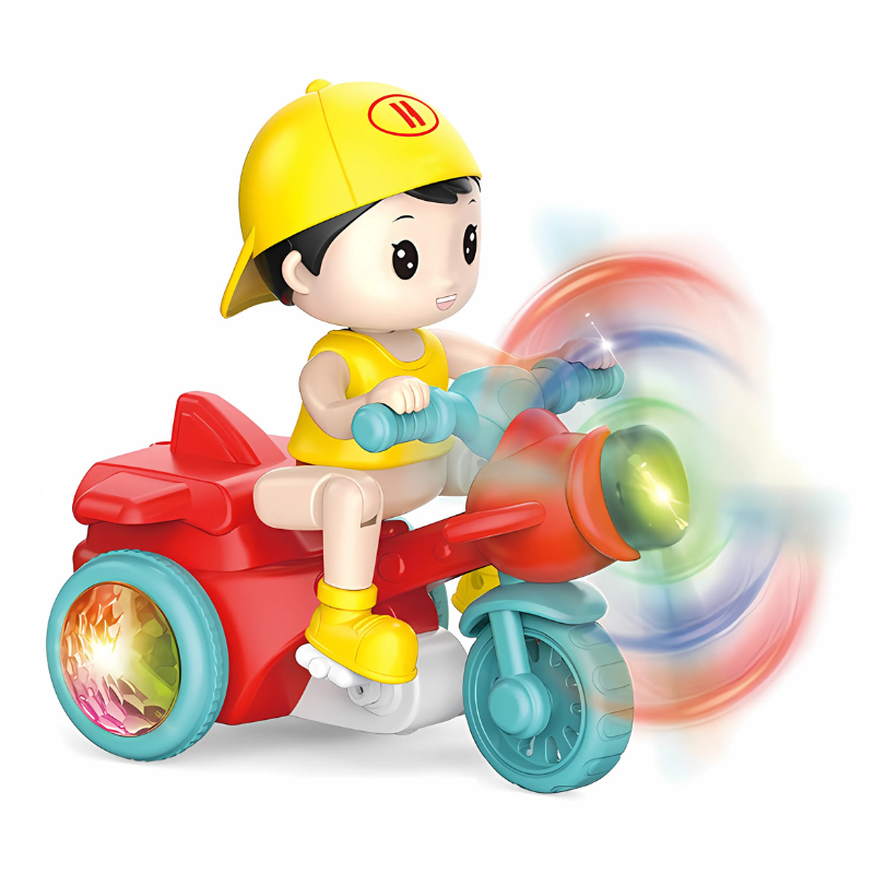Toddler Electric Light-Up Spinning Motorbike Toy