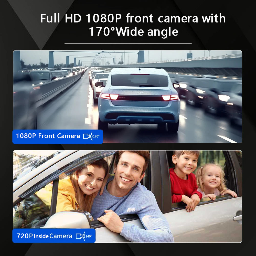 Dual Lens WiFi Dash Cam Night Vision