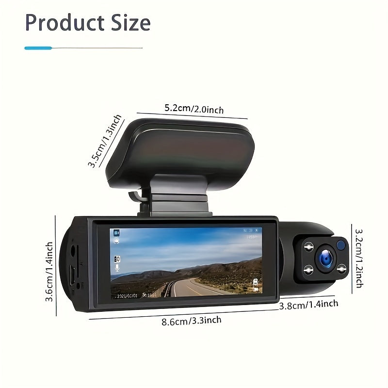 Dual Lens WiFi Dash Cam Night Vision