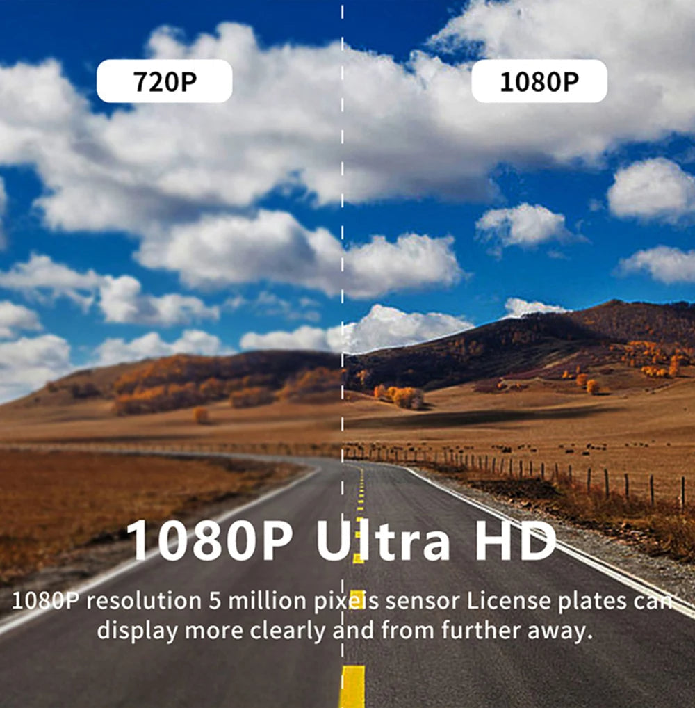 Dual Lens WiFi Dash Cam Night Vision