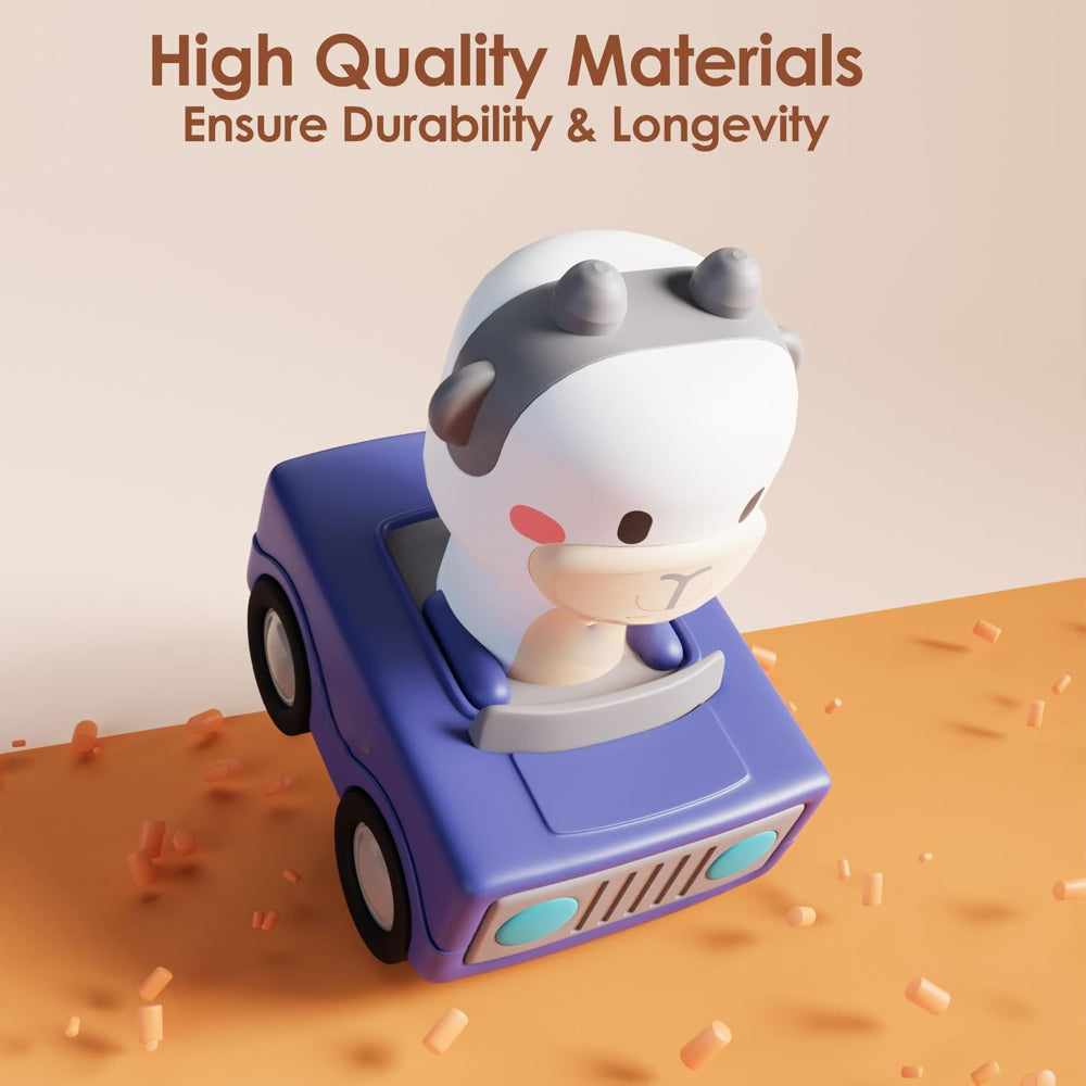 Toddler Press And Go Animal Toy Cars