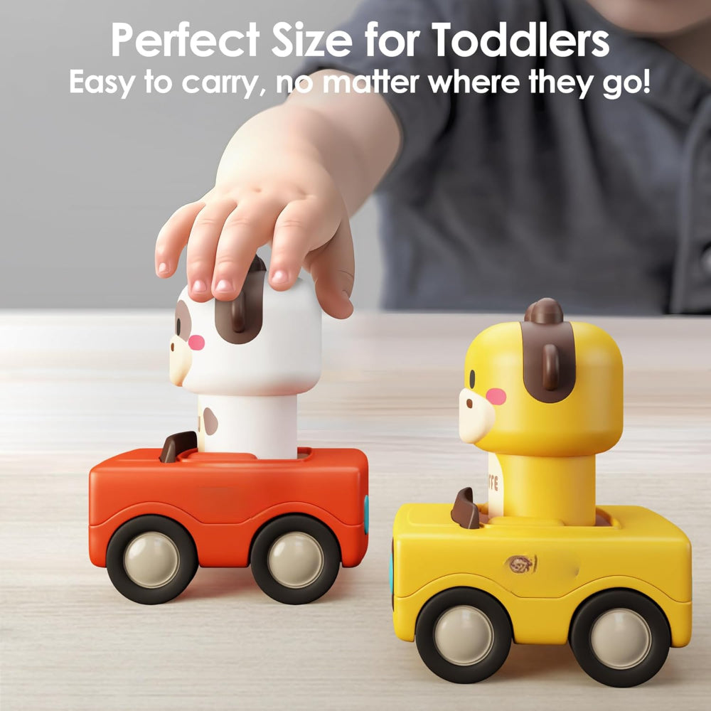 Toddler Press And Go Animal Toy Cars