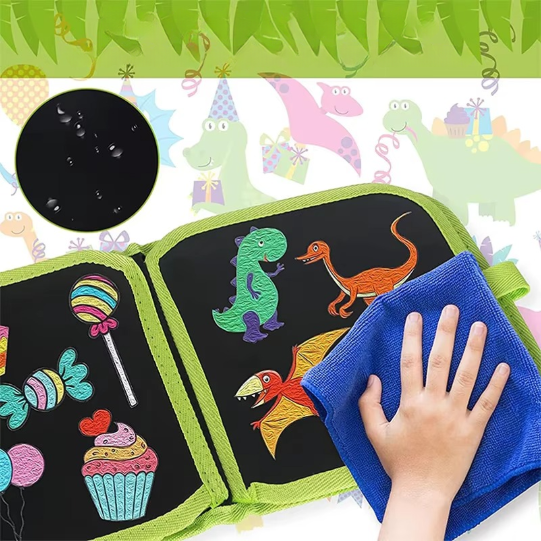 Kids Reusable Erasable Marker Drawing Doodle Book