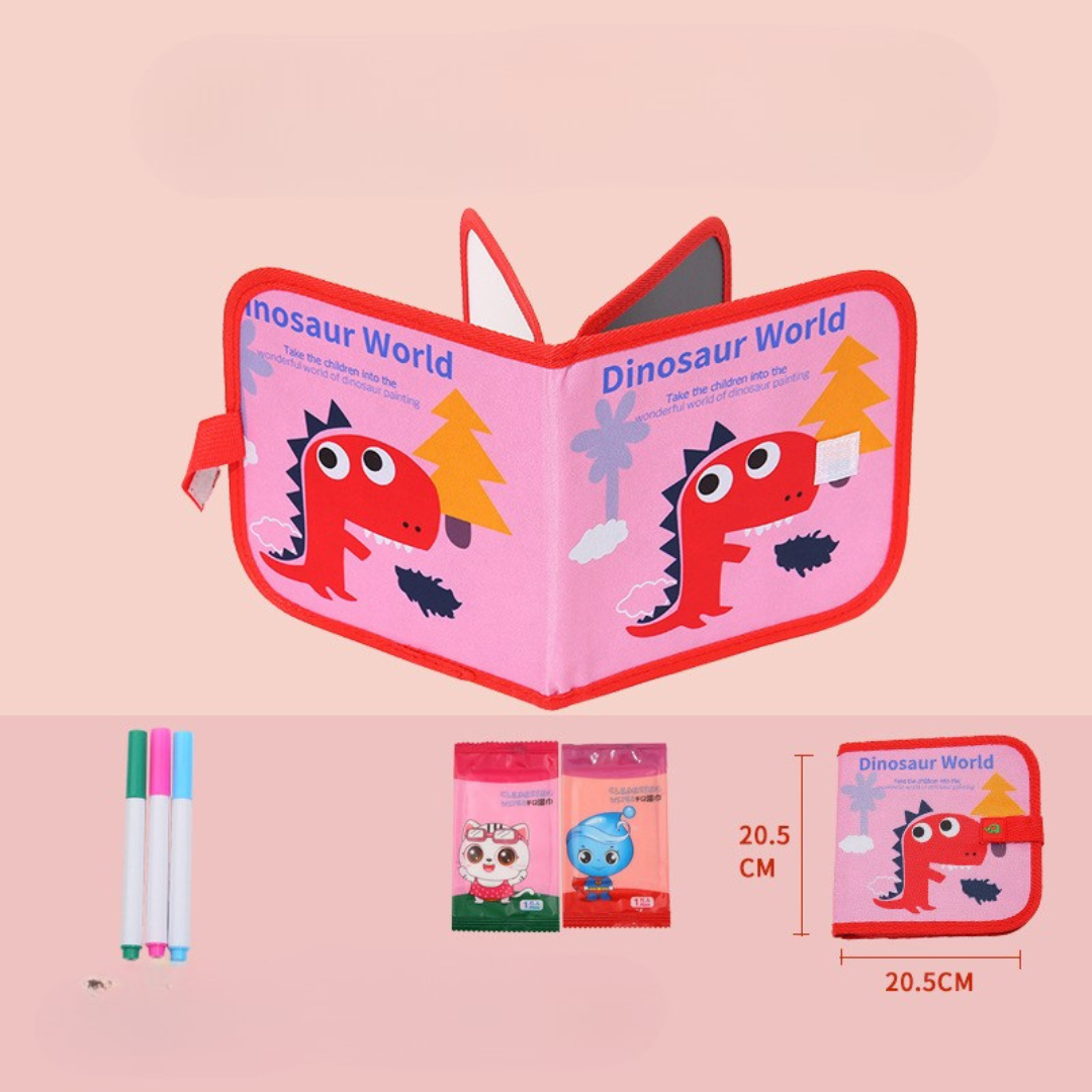 Kids Reusable Erasable Marker Drawing Doodle Book