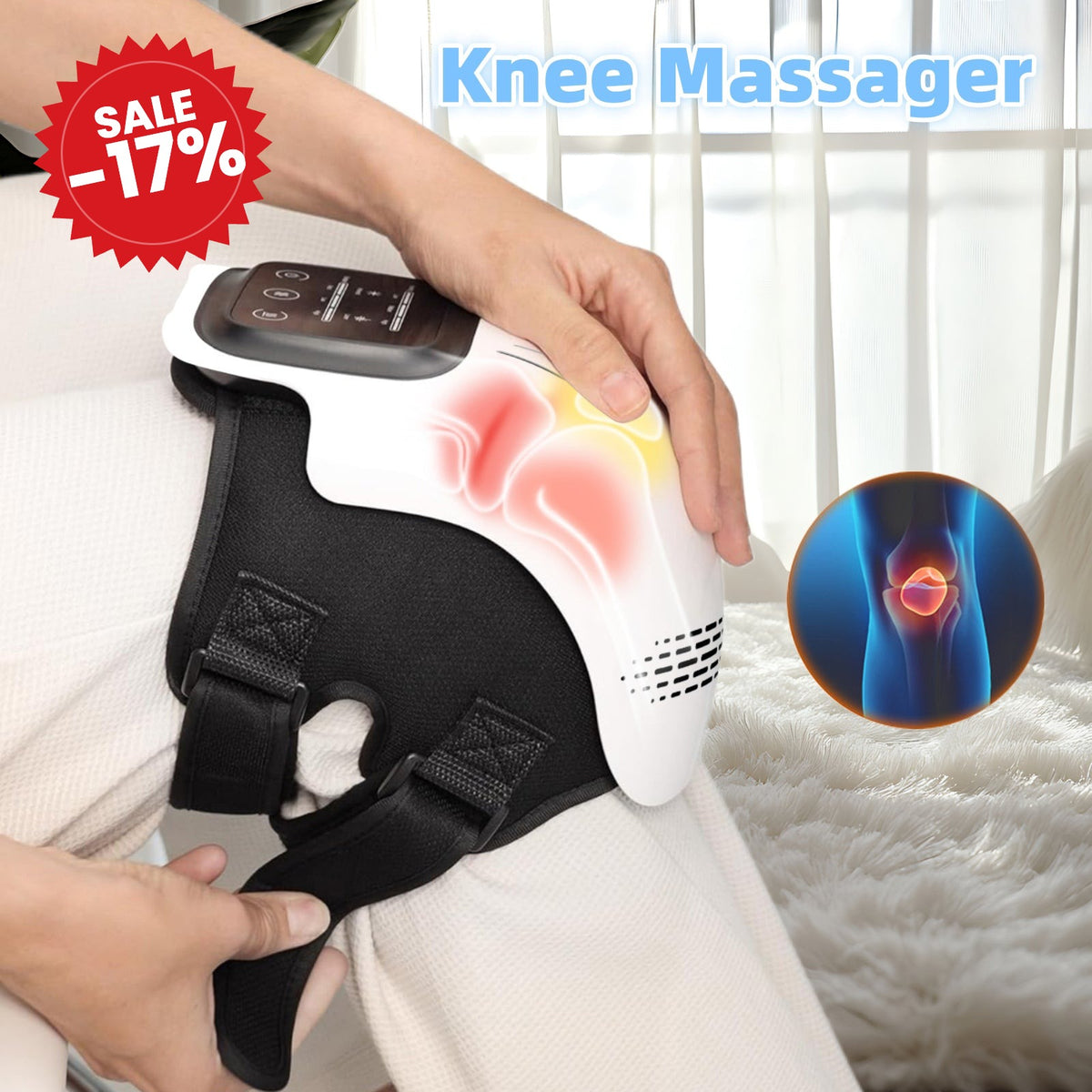 Electric Knee Massager with Heating - SALE -17%