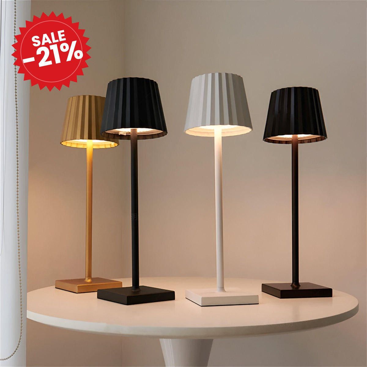 LED Cordless Table Lamp - SALE -21%