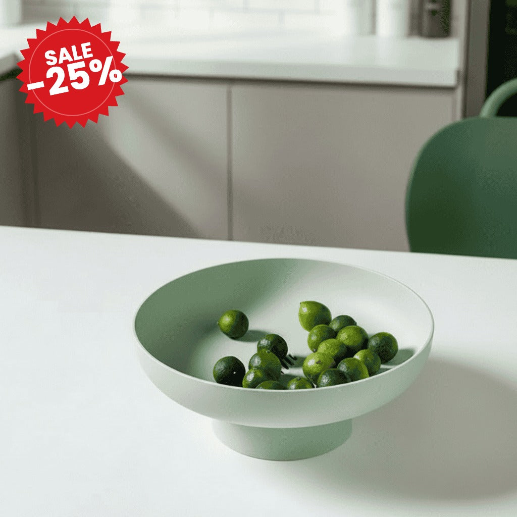 Organic Modern Hand-Glazed Ceramic Fruit Bowl - SALE -25%
