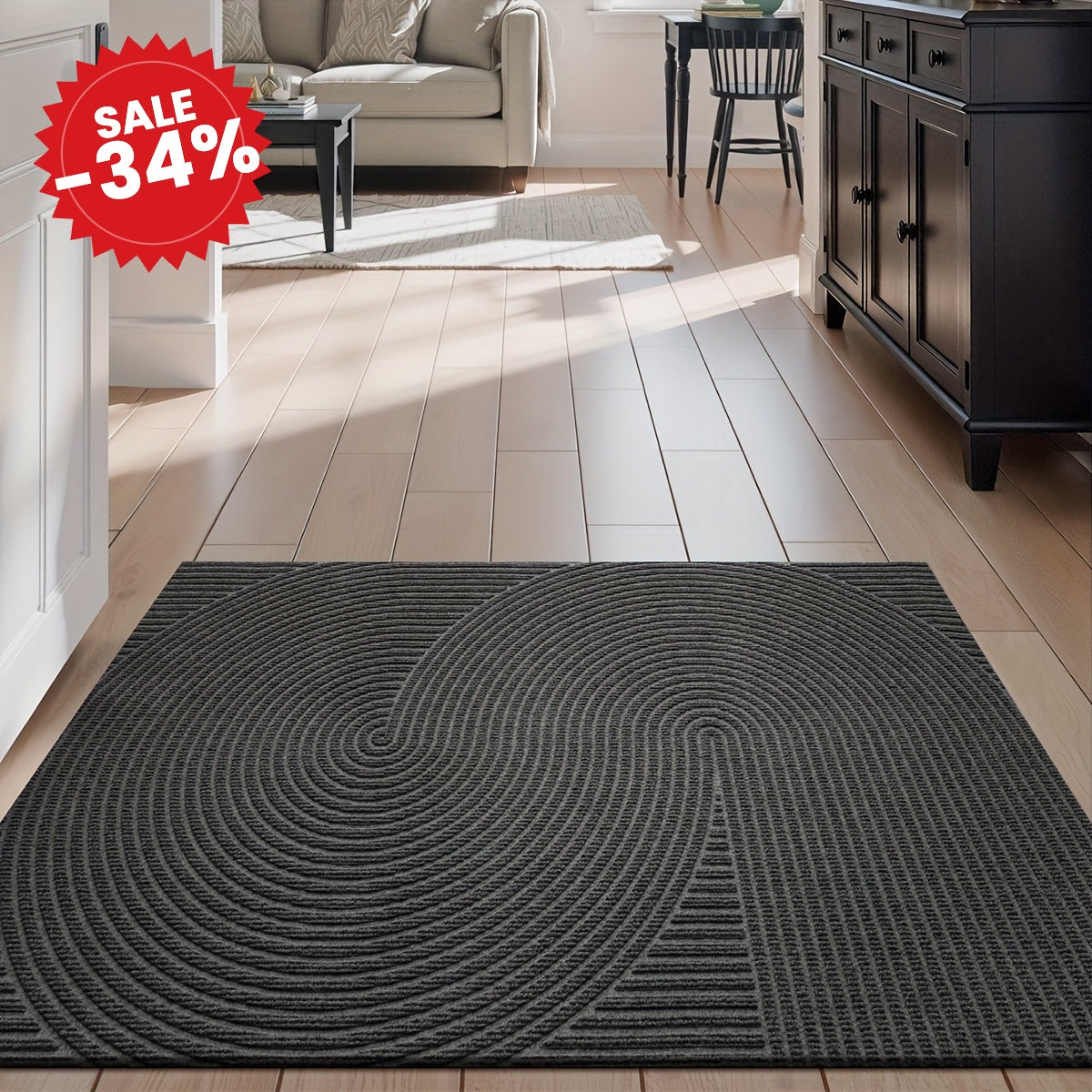 Non-Slip Geometric Door Mat - SALE -34%