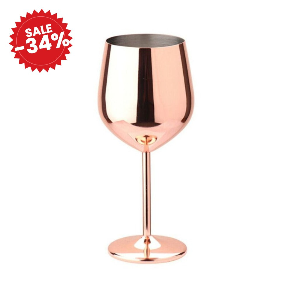 Lustrous Stainless Steel Wine Glass - SALE -34%