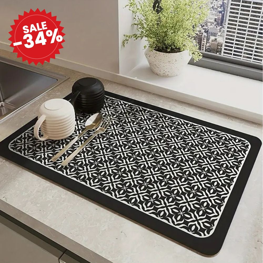 Mandala Kitchen Dish Drying Mat - SALE -34%