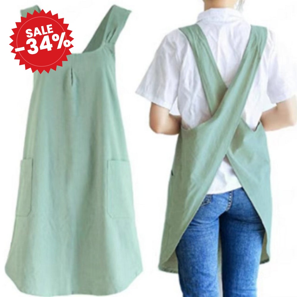 Nari Korean-Inspired Cross-Back Apron - SALE -34%