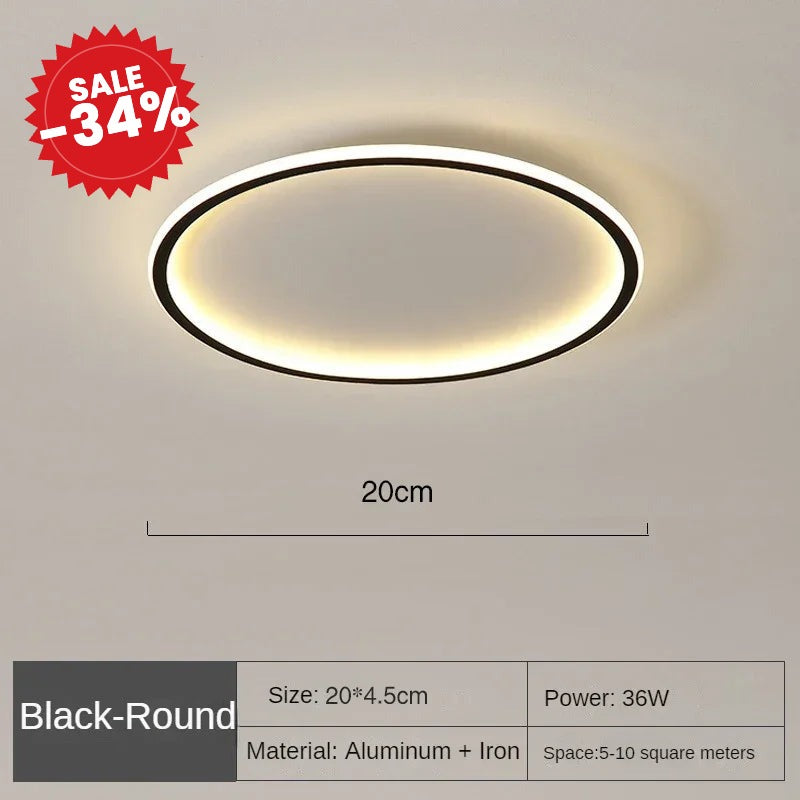 AuroraSphere | Round LED Flush Mount Ceiling Light - SALE -34%