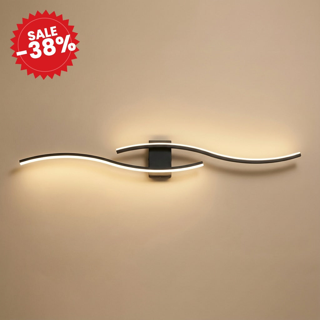 AureaWave | Elegant Dimmable Gold Wall Sconce - SALE -38%