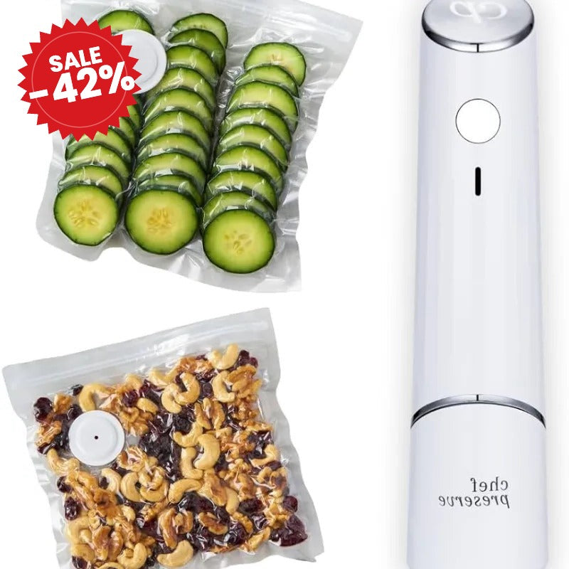 Premium Compact Vacuum Sealer - Durable | Time Saving | Chef Quality - SALE -42%