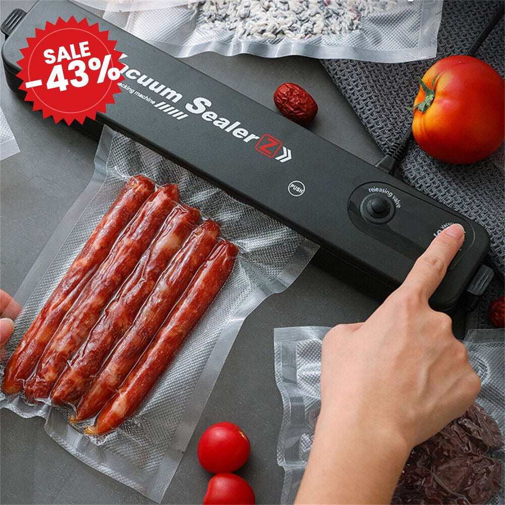 Electric Food Saver Vacuum Bag Sealer Packing Machine - SALE -43%