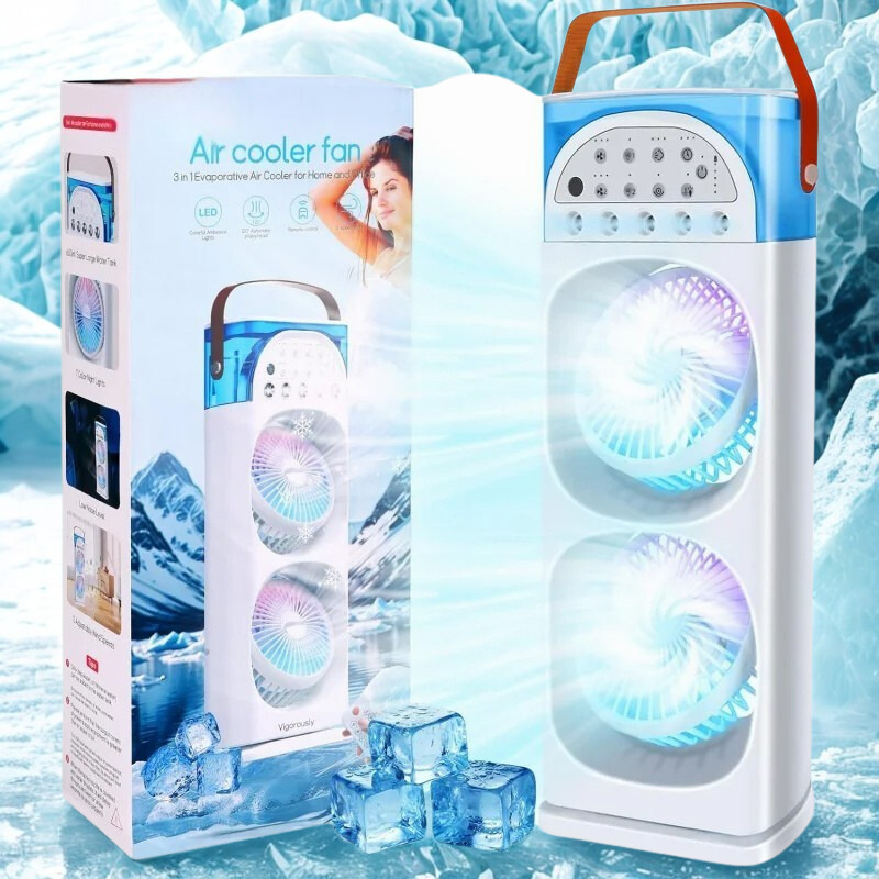 Mini Portable Airconditioner with Humidifier & LED Light