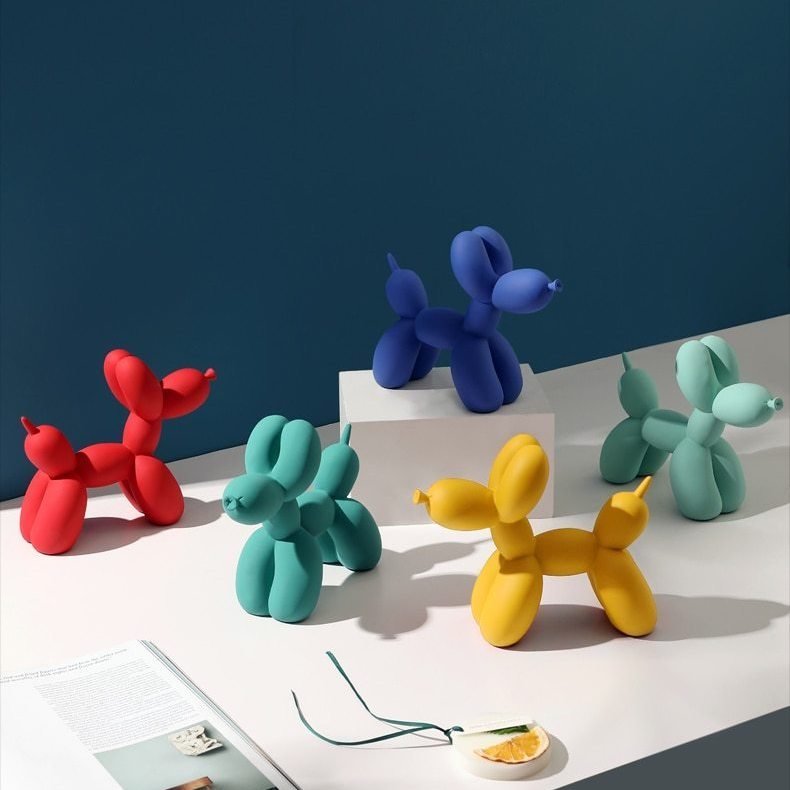 Balloon Dog Sculpture | Modern Playful Home Accent