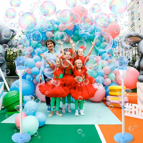 Toddler Automatic Light-Up Outdoor Bubble Machine