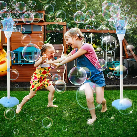 Toddler Automatic Light-Up Outdoor Bubble Machine