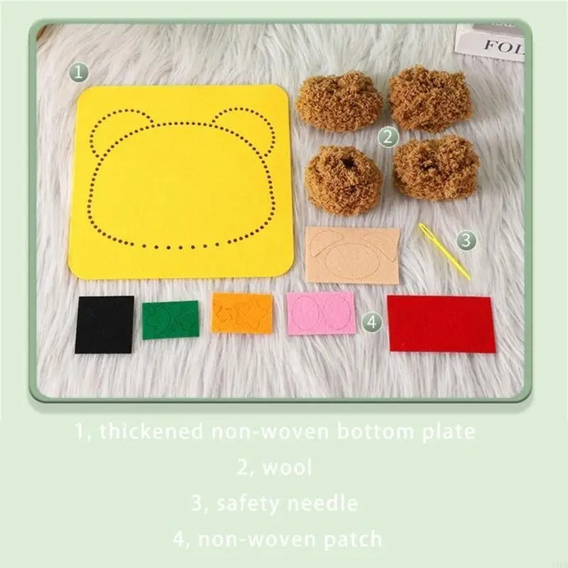 Kids DIY Embroidery Animal Doll Sewing Kit