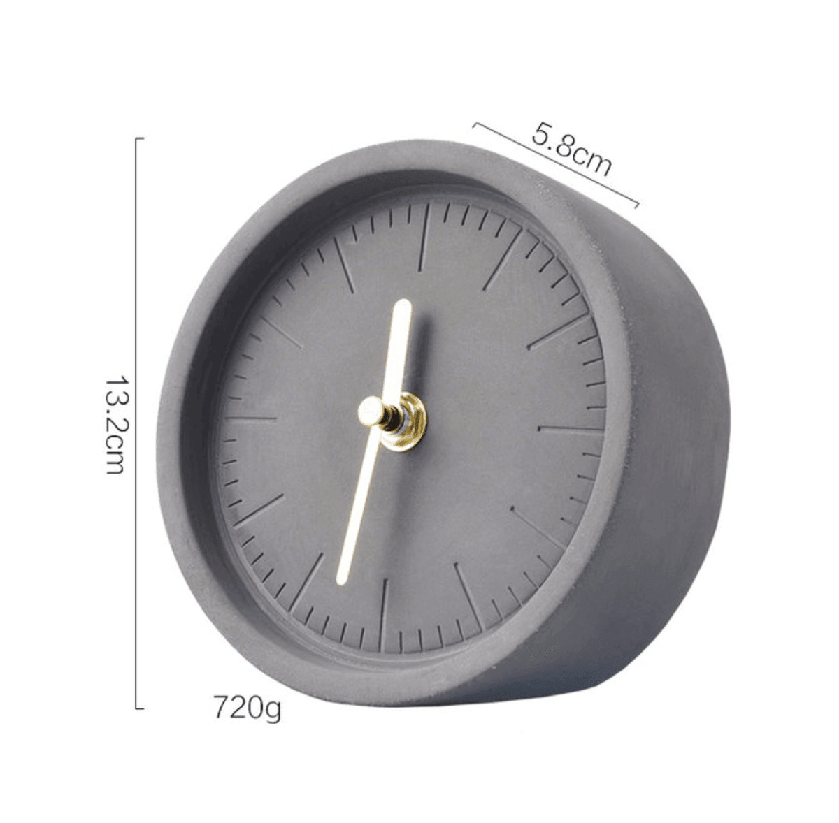 Minimalist Concrete Desk Clock