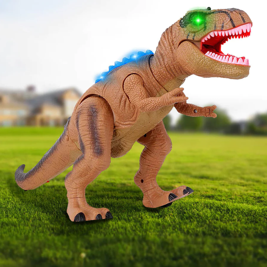 Light-Up Roaring Dinosaur Remote Control Toy