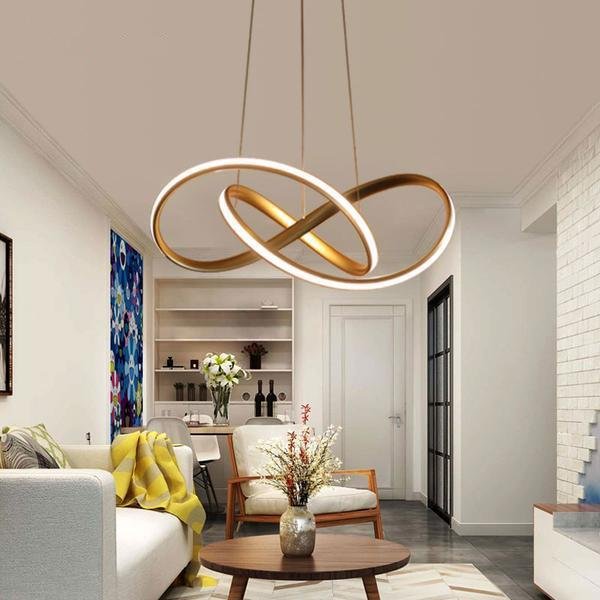 Modern Twisted LED Pendant Light
