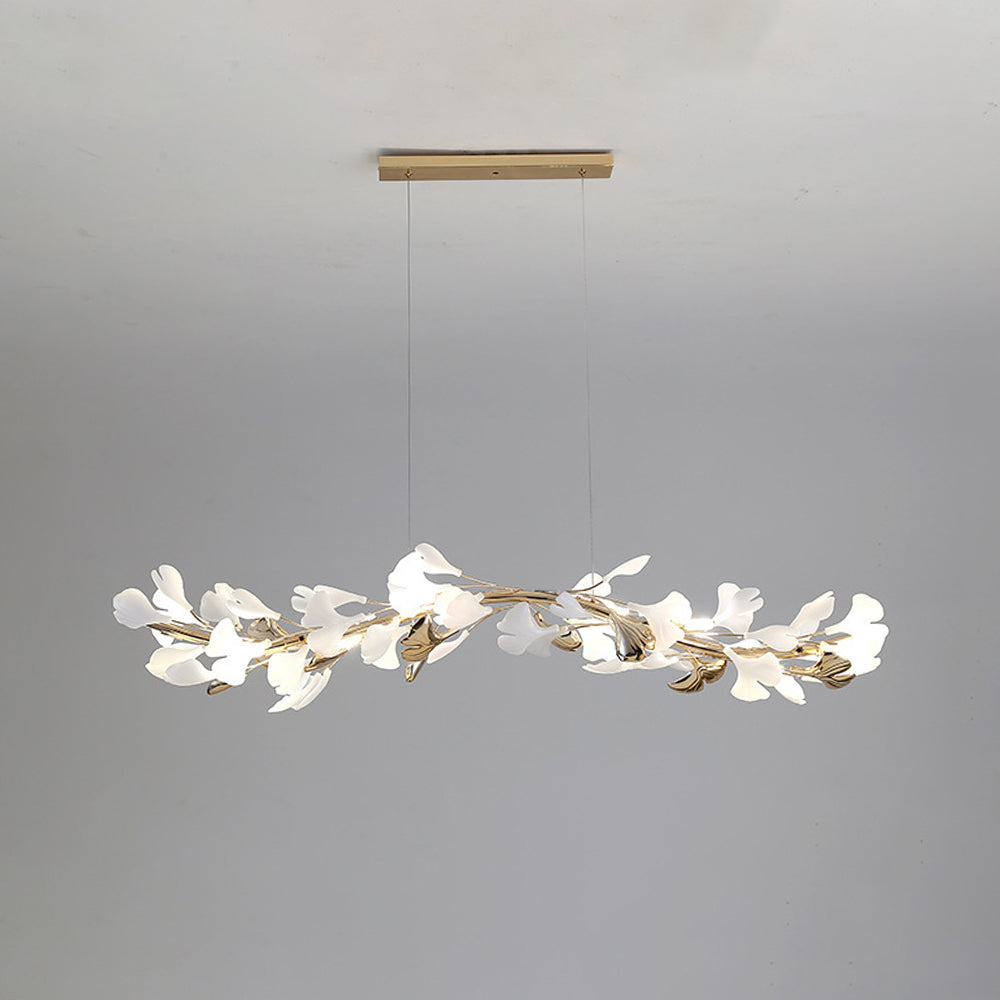 Glam Ceramic Leaf Chandelier