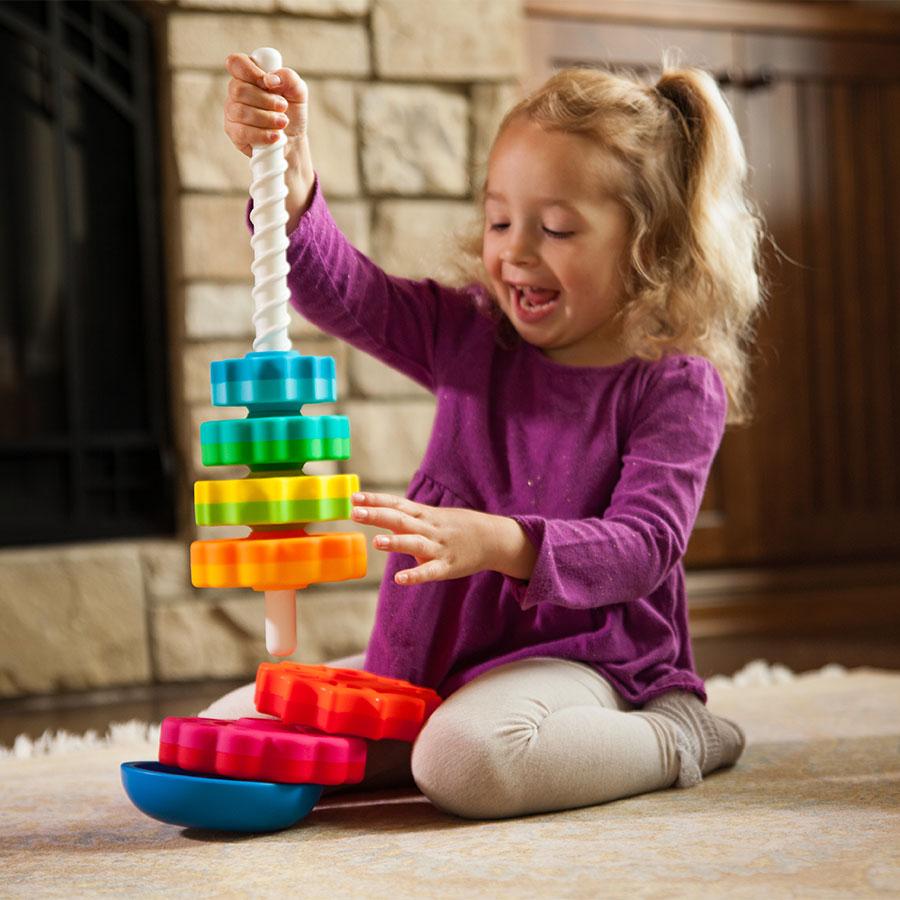 Toddler Spinning Disc Stacking Tower Toy