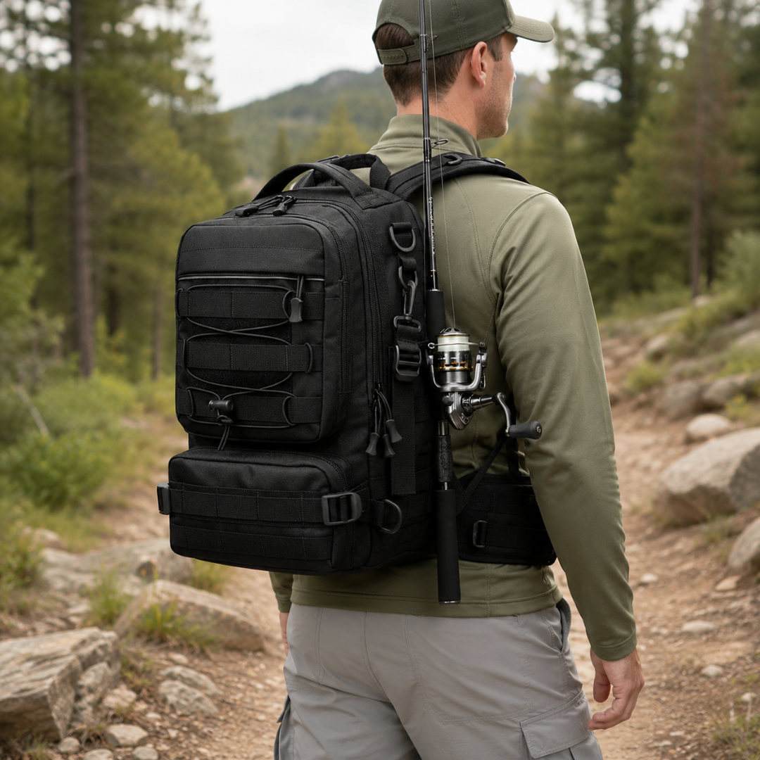 Compact Tactical Fishing Backpack