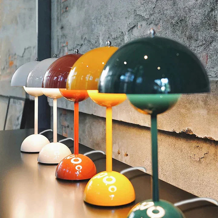 Contemporary Nordic Table Lamp | Mushroom-Style Design